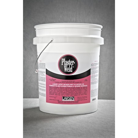 Larsen Products Plaster-Weld High Strength Polyvinyl acetate homopolymer Plaster Bonding Agent 5 gal PW5G